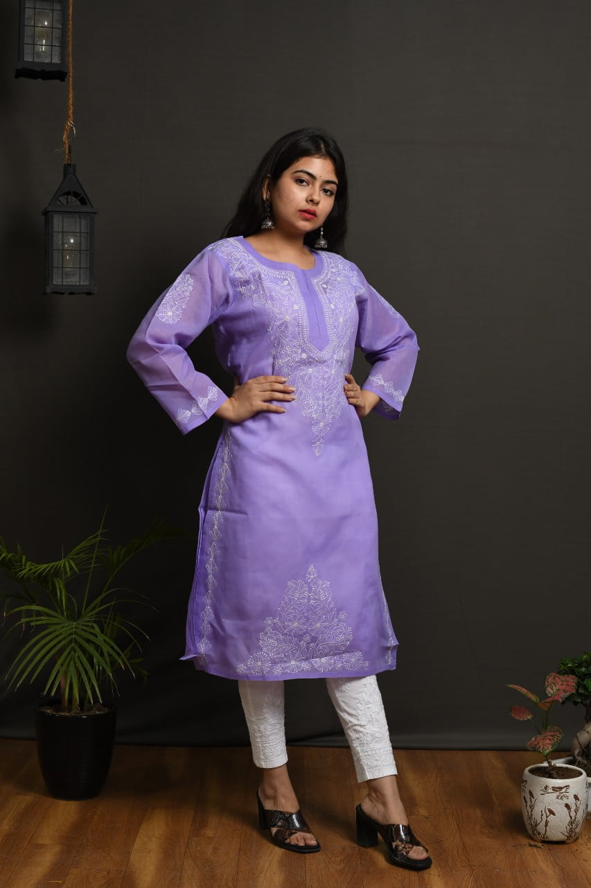 Lavender Kurti and Lavender Tunic Online Shopping